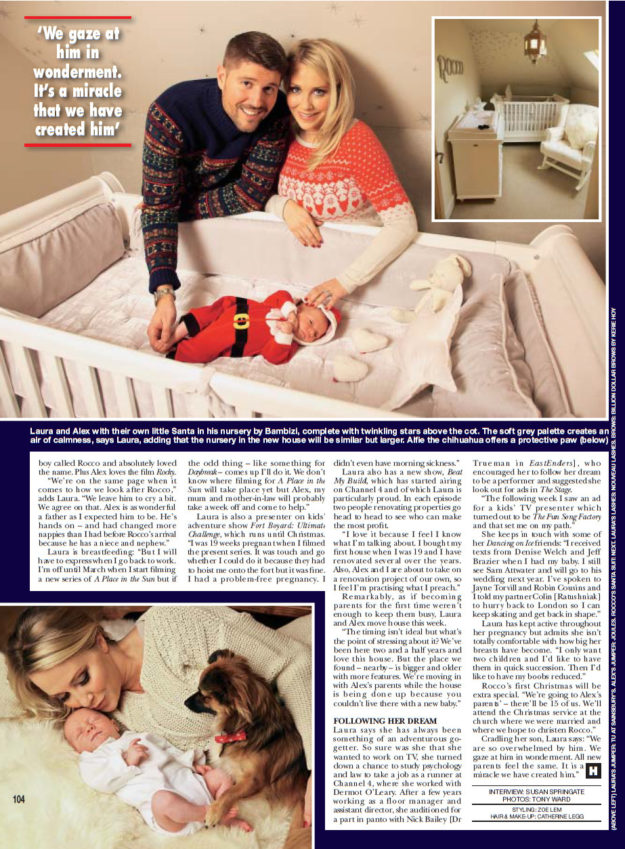 Hello magazine Laura Hamilton's new baby 01