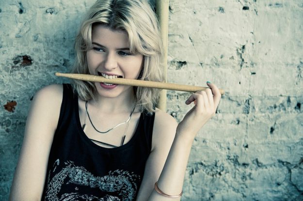 Supremebeing girl with drumsticks 1024