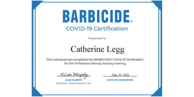 Barbicide Qualification - Hair and Makeup Artist